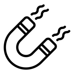 Magnet Flat Icon Isolated On White Background