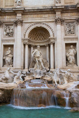 Fototapeta na wymiar Travi Fountain in Rome