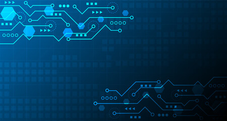 Abstract electric technology circuit lines. futuristic connection digital data background. EP.17