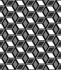 Seamless repeating isometric pattern of cubes