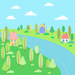 landscape in the countryside