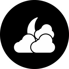 Cloudy night Icon
