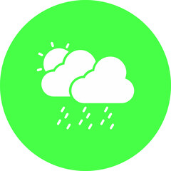 Rain In Day Icon