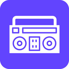 Boombox Vector Icon Design Illustration