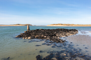 Aerial view of pillar at Ballyness bay in County Donegal - Ireland © Lukassek