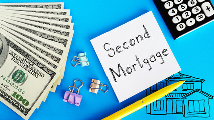 Second mortgage is shown on the business photo using the text