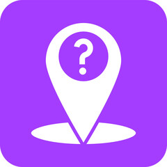 Location Question Vector Icon Design Illustration