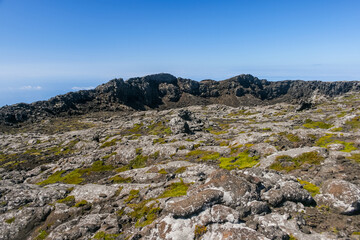 Fototapeta na wymiar the top of Pico volcano