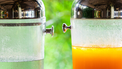 fresh orange juice from fresh orange with high vitamin c from farm in pitcher or jar for freshness...