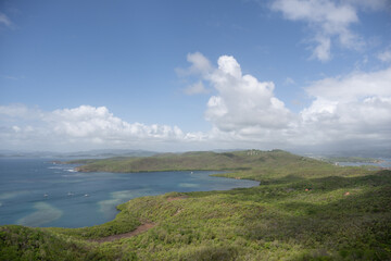 Plage avec vue en Martinique