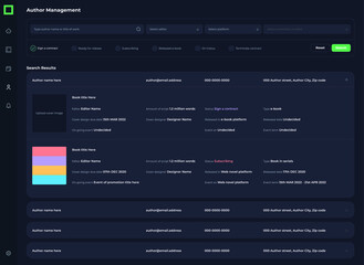 Manage people artwork UI design Template

