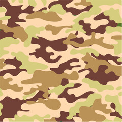 Camouflage seamless pattern background, Classic clothing style masking camo repeat print.  illustration web design and clothes in brown, green and egg color