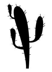 black cactu plant