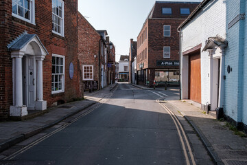 Fototapeta na wymiar Streets and roads of Chichester, West Sussex