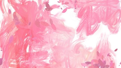 pink background with petals