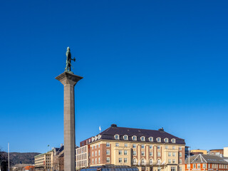 Fototapeta na wymiar Trondheim Central Square (Toret), Trondheim, Trøndelag, Norway