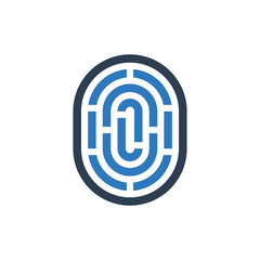 fingerprint icon - biometric icon