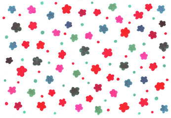 Colorful flower meadow texture. Marker drawing background. Abstract colorful backdrop.Simple hand drawn color texture. Bright multicolor backdrop for graphic design