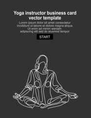 continuous line drawing of women fitness yoga concept vector health illustration