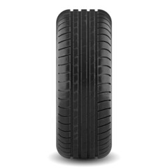 Car tire on white background, 3d rendering