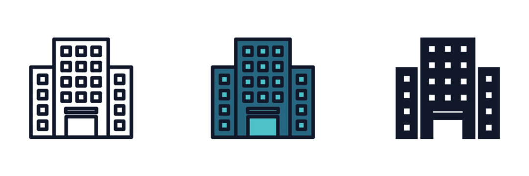 hotel icon symbol template for graphic and web design collection logo vector illustration