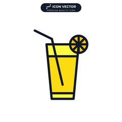 soft drink icon symbol template for graphic and web design collection logo vector illustration