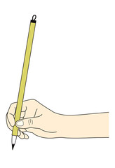 小筆の正しい持ち方