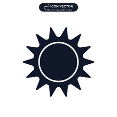 sun icon symbol template for graphic and web design collection logo vector illustration