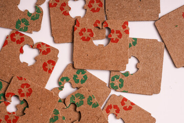 Price Tag Bread Clip on white background. Recycled cardboard paper tags on bread bag use to tell you which day of the week bread was baked on.