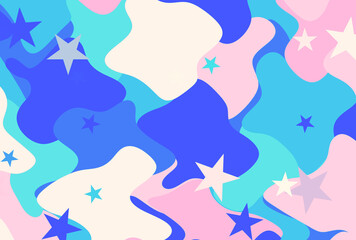 背景素材_シンプルなマーブル模様_ビビットカラー