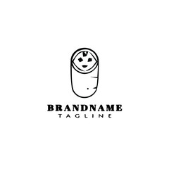 baby logo icon design template vector illustration