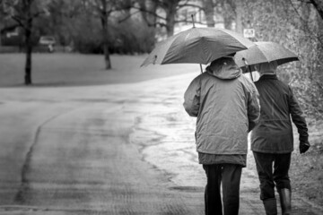 couple under umbrella