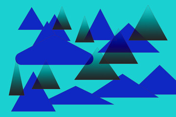 Fototapeta premium triangles on a birch background