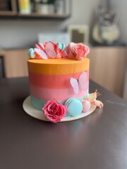 flowers cake colorful 