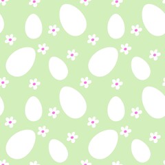 Easter seamless pattern with eggs for wallpaper and fabrics and textiles and packaging and gifts 