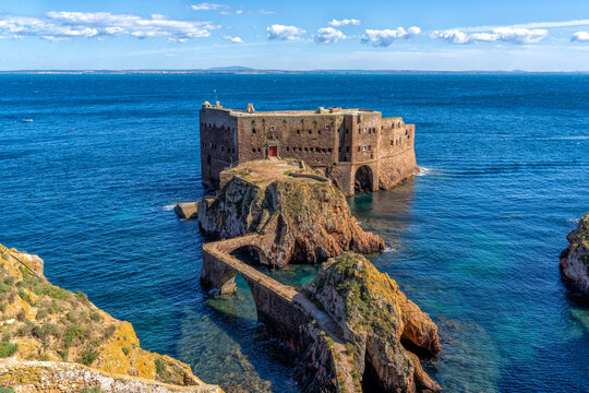 view of the Fort of Saint John the Baptist on Berlenga Grande Island in Portugal