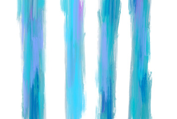 Organic brush oil painting colorful artistic abstract stripe elements