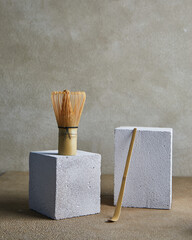 Japanese traditional utensils for tea ceremony