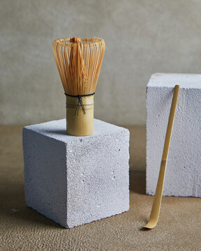 Japanese traditional utensils for tea ceremony