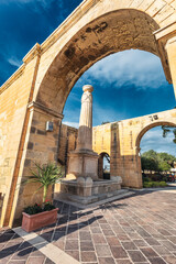 Fototapeta na wymiar Upper Barakka Gardens in Valletta on Malta