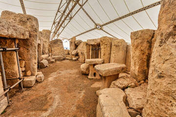 Magalithis site in Mnajdra and Hagar Quim on Malta