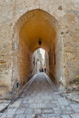 Small streets and palaces in Mdina home of Game of Thrones, Malta