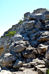 Fototapeta na wymiar Mountain landscape. Rocks on Mount Koshka. Crimea