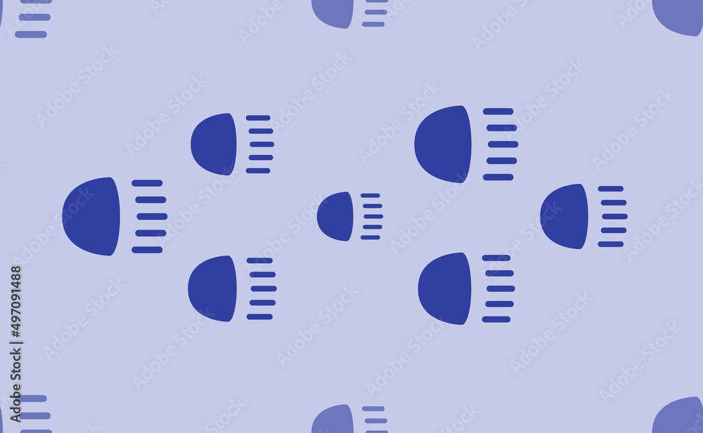 Poster seamless pattern of large isolated blue headlight symbols. the pattern is divided by a line of eleme