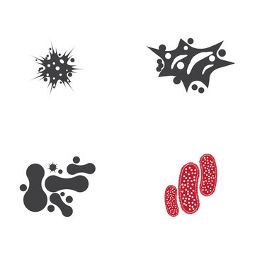 Bacterial Logo Template vector symbol nature © evandri237@gmail