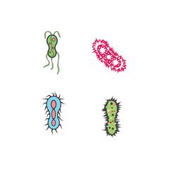 Bacterial Logo Template vector symbol nature