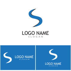 Business corporate S letter logo design vector