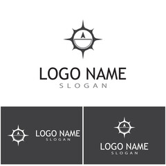 Compass icon Vector Illustration design Logo template