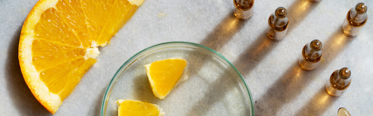 Citrus fruit vitamin c serum oil beauty care