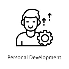 Personal Development vector Outline Icon Design illustration. Educational Technology Symbol on White background EPS 10 File